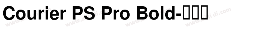 Courier PS Pro Bold字体转换